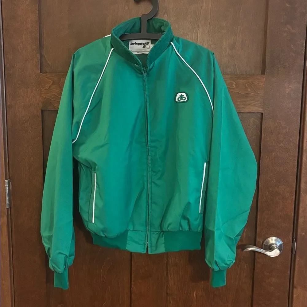 NEW. Vintage Swingster Pioneer Seed Zip Front Jacket - L